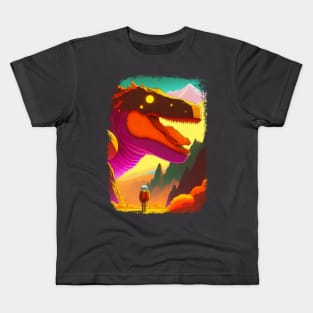 Dinosaurs and astronauts Kids T-Shirt